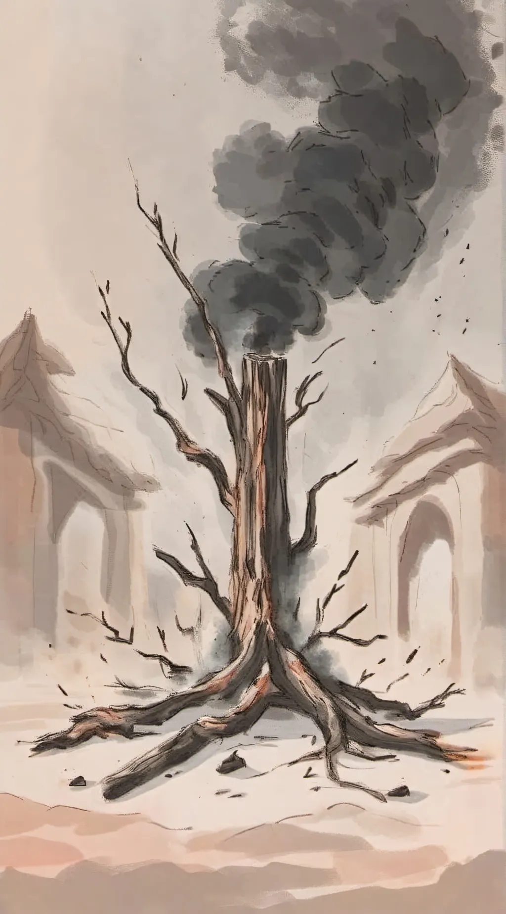 ai character: The Burnt Stick background