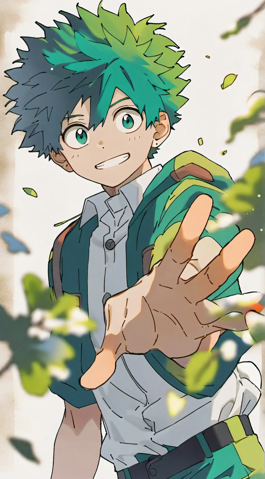 ai character: Deku background