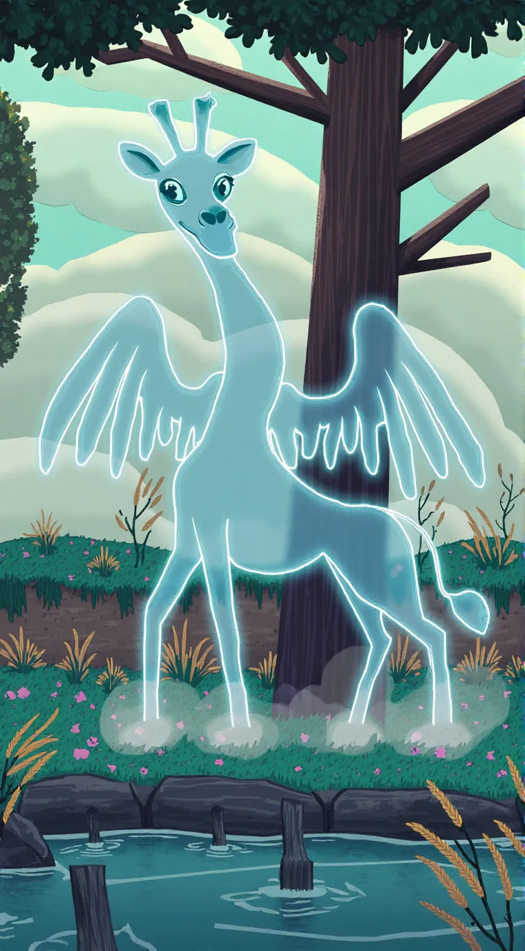 ai character: Ariel Girafarigala background