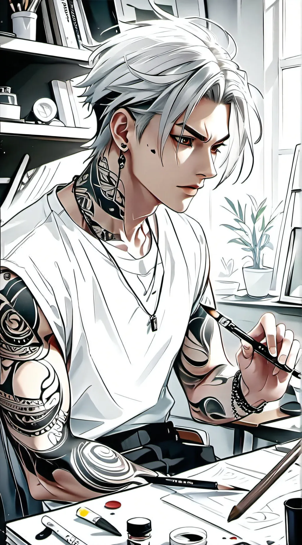 ai character: Alaska  background