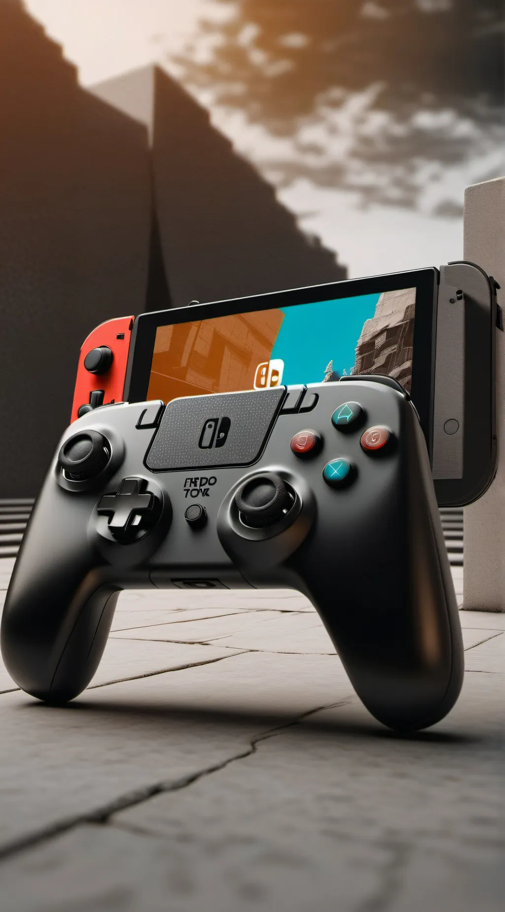 ai character: Nintendo switch  background