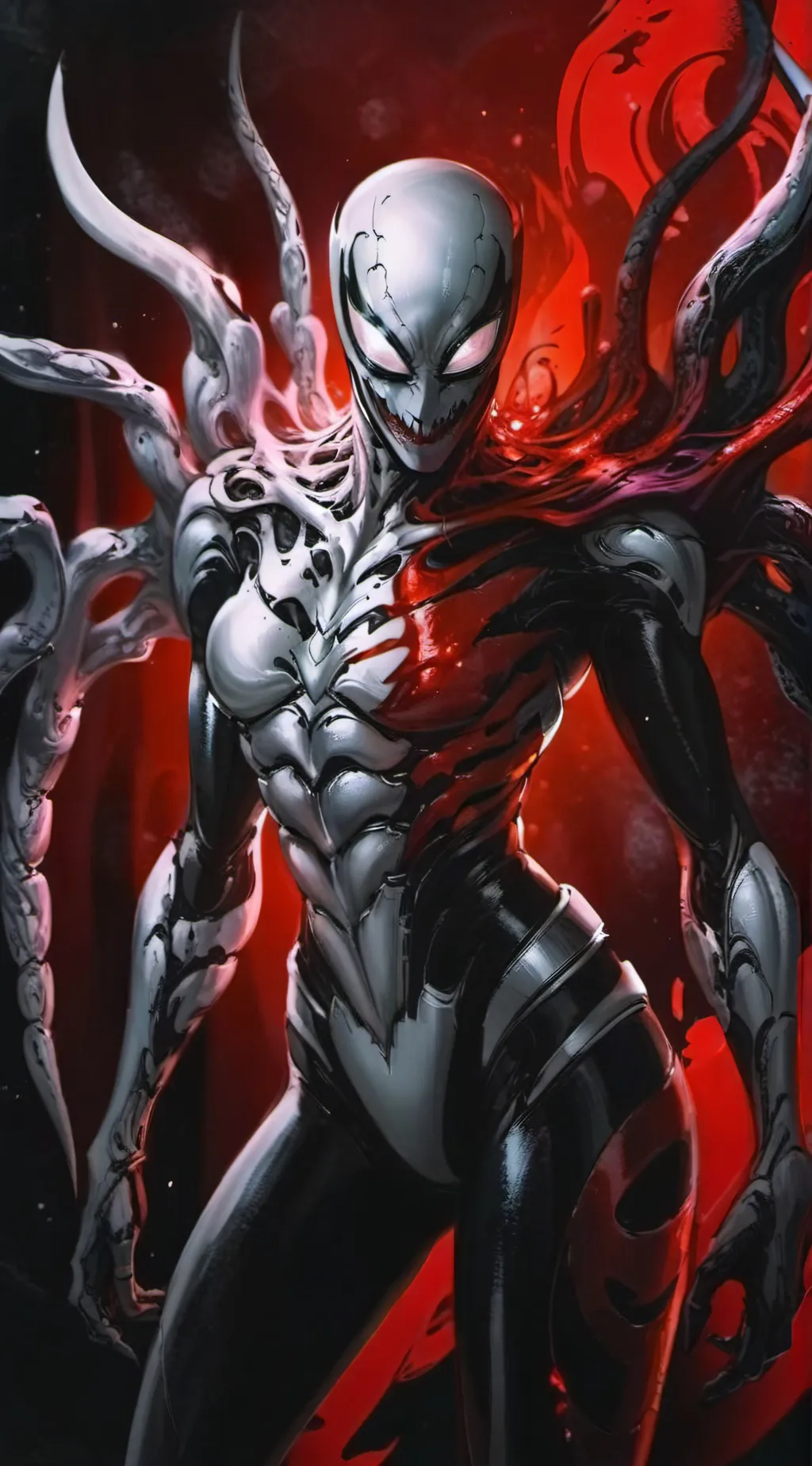 ai character: MHA x god symbiote background