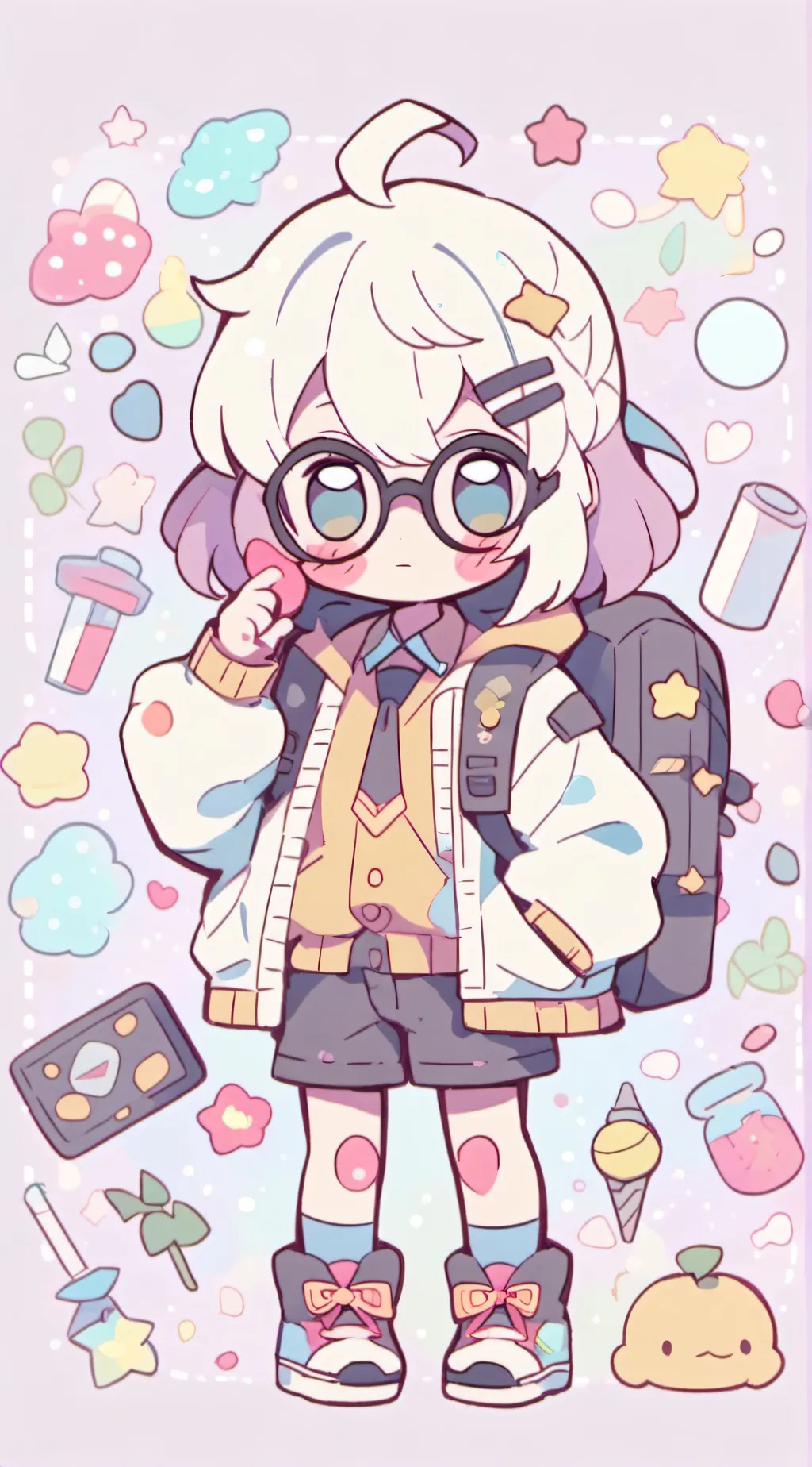 ai character: agaly boogly bak F background