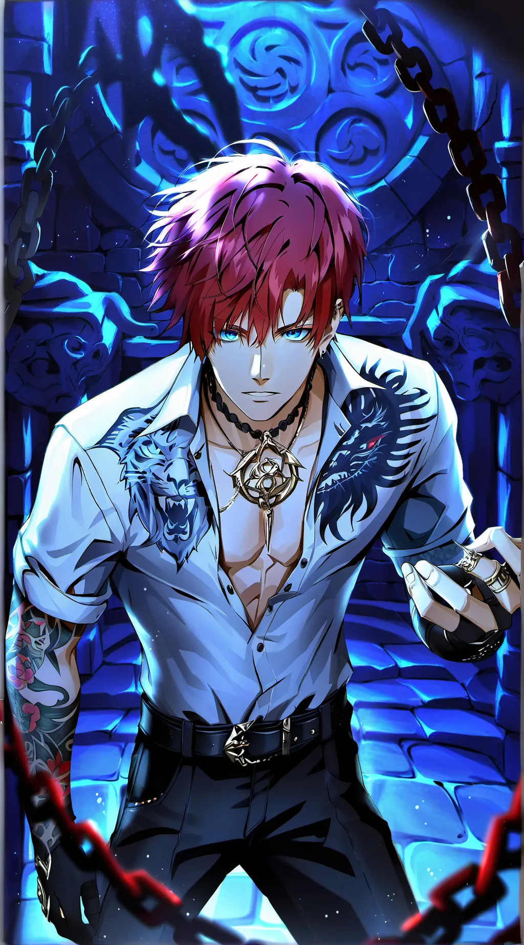 ai character: Wolfie background