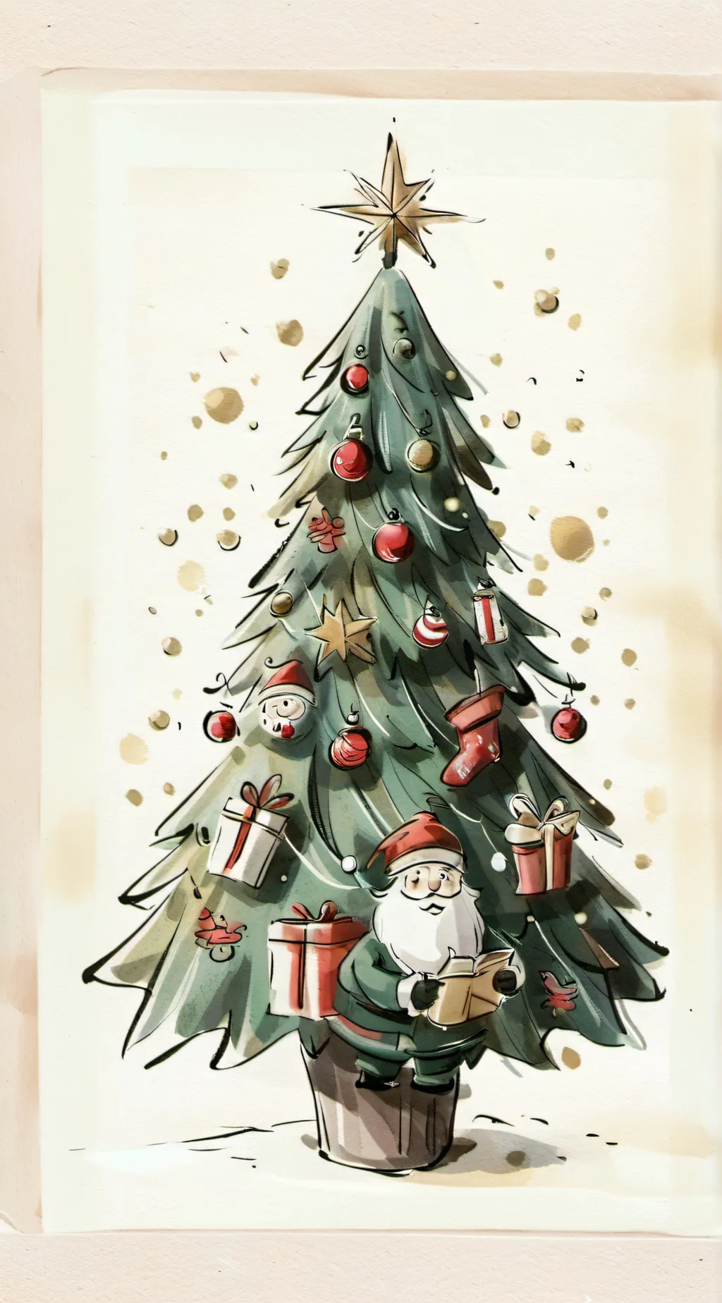 ai character: Smiling critters 🎄 background