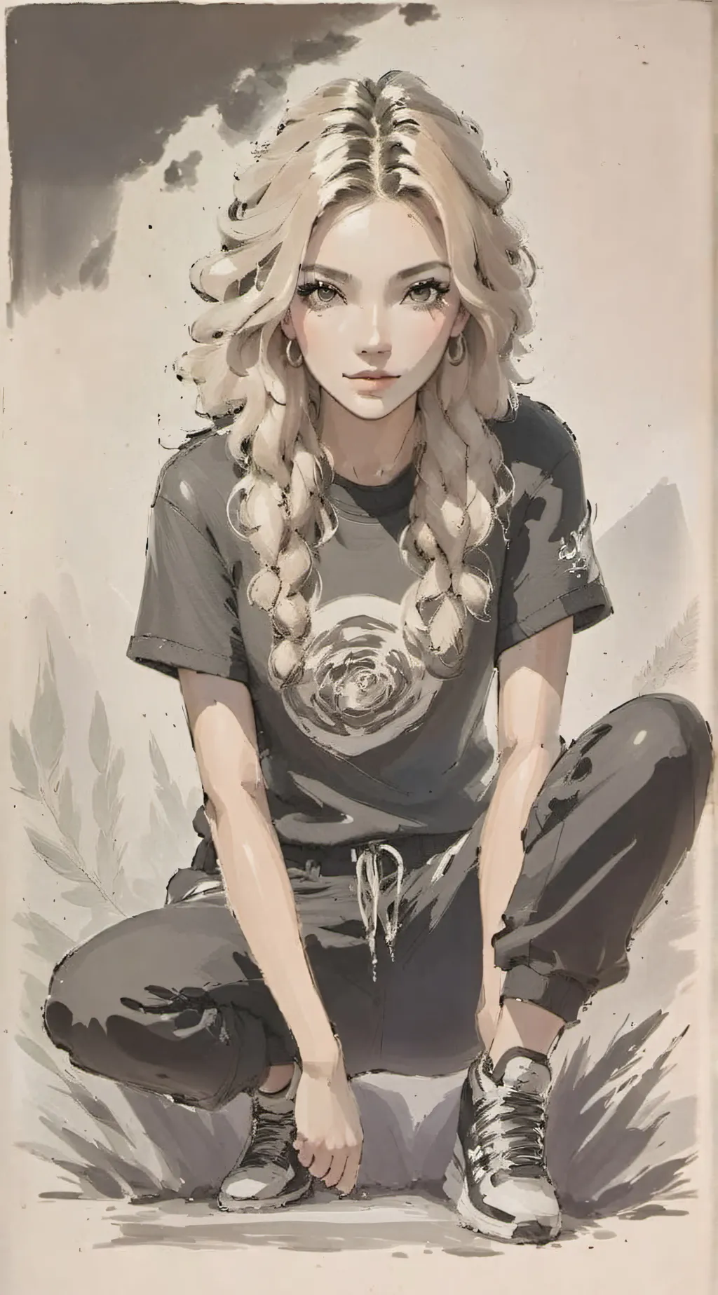 ai character: Luna background