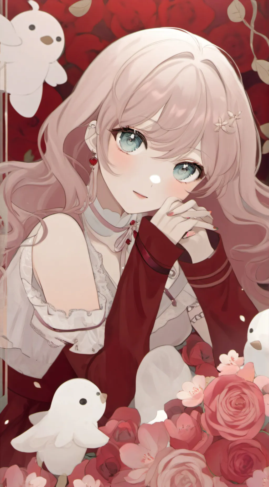 ai character: Flor background
