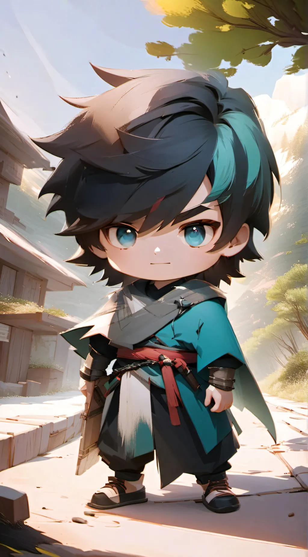 ai character: Might the leap background