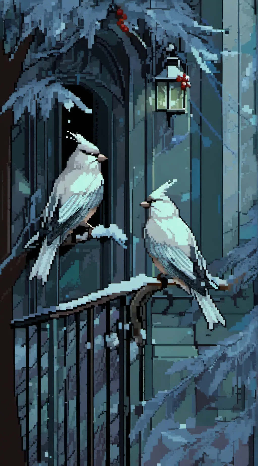 ai character: UPPER CHRISTMAS background