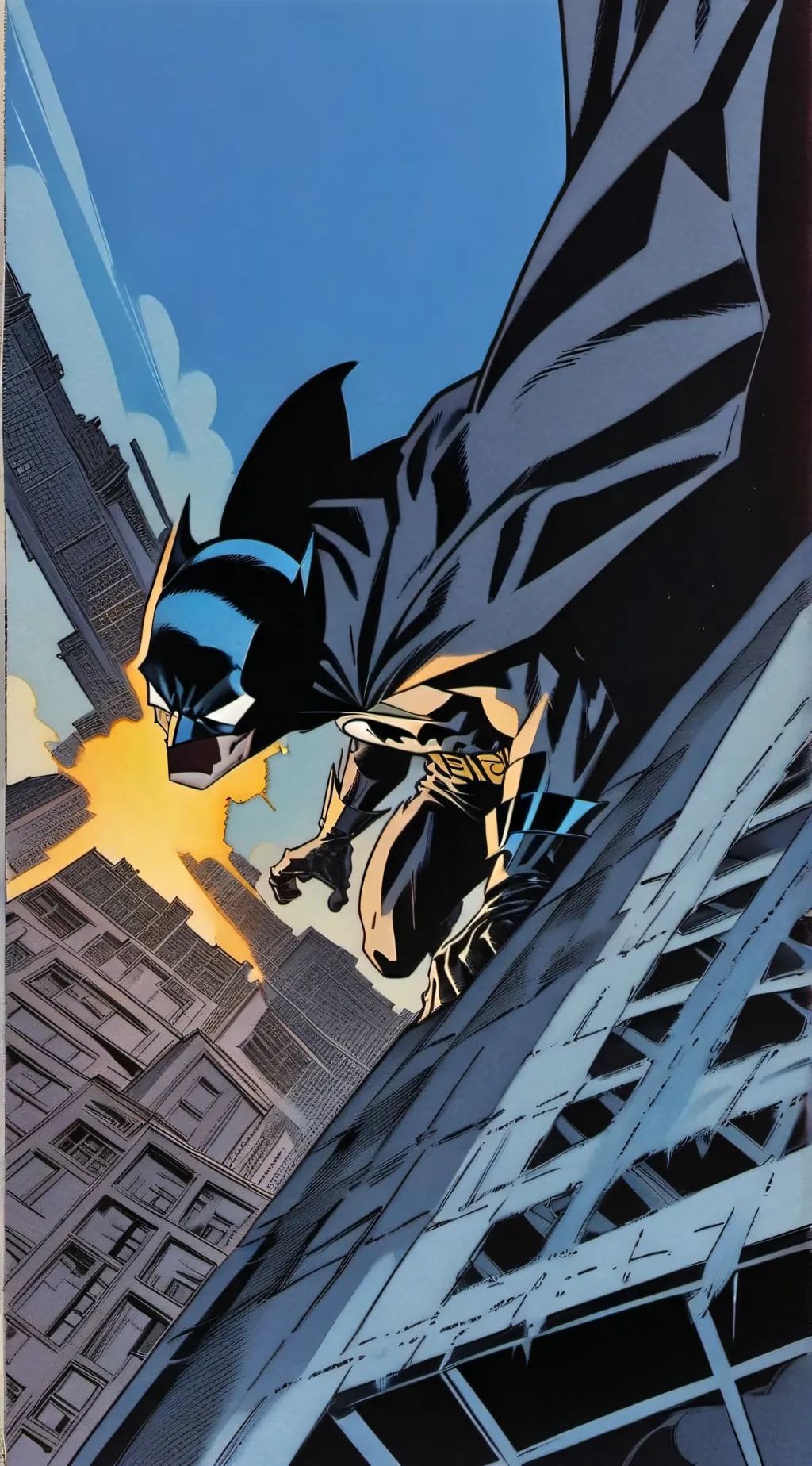 ai character: Gotham City background