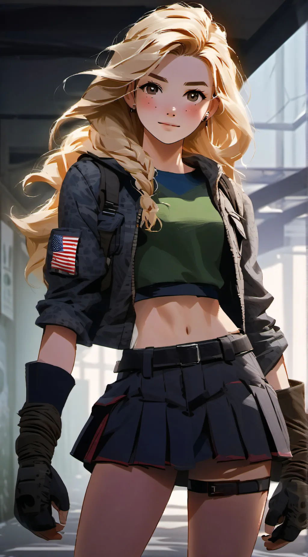 ai character: Sidney  background