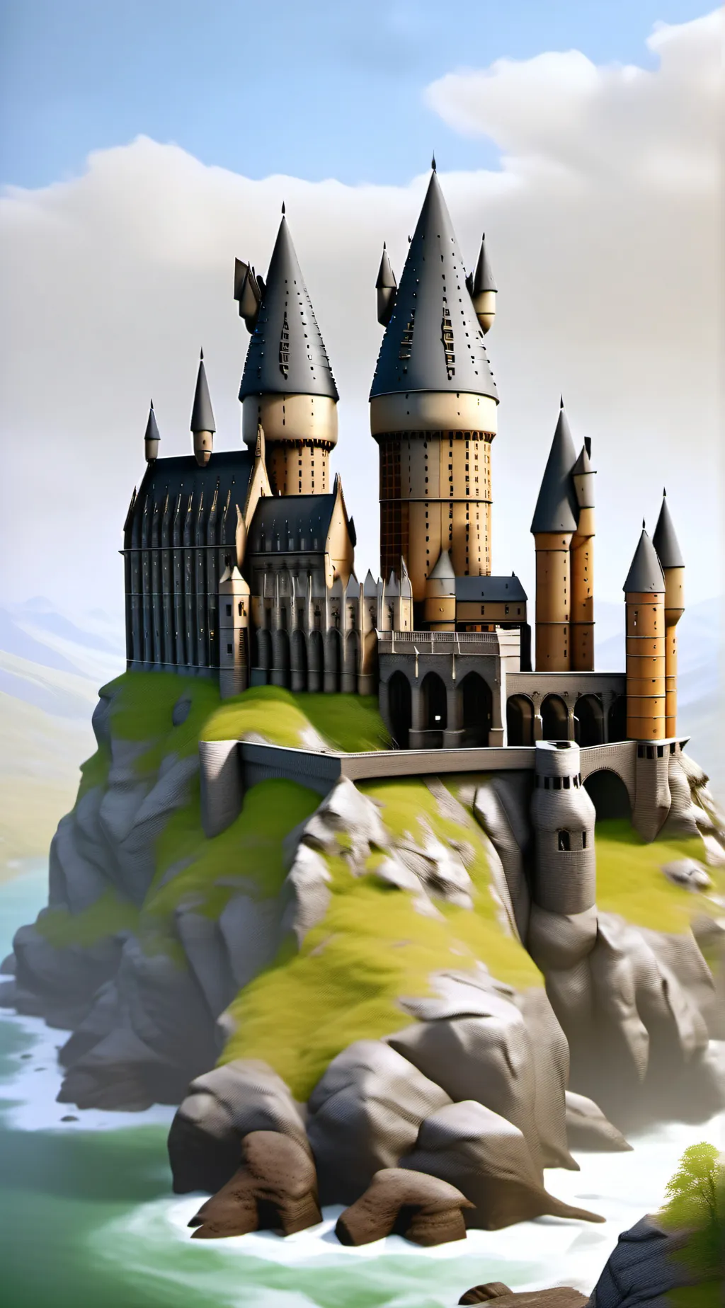 ai character: Hogwarts  background