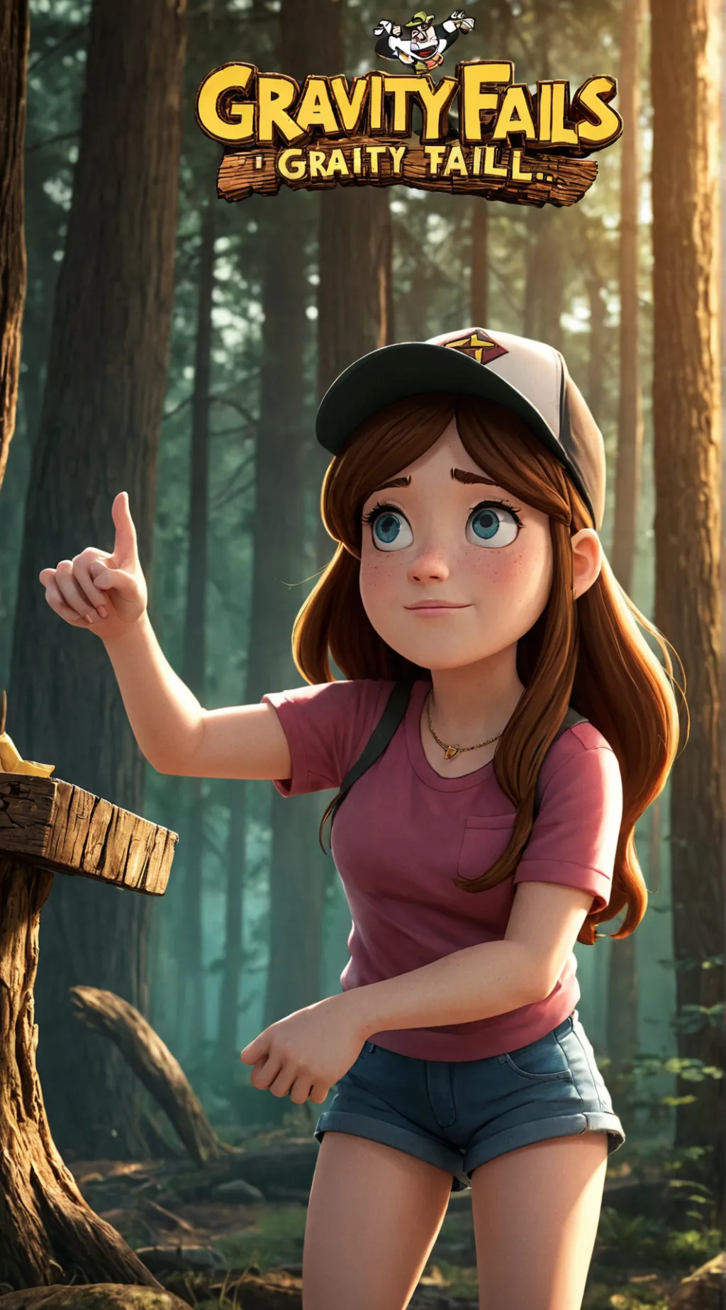 ai character: Gravity Falls background