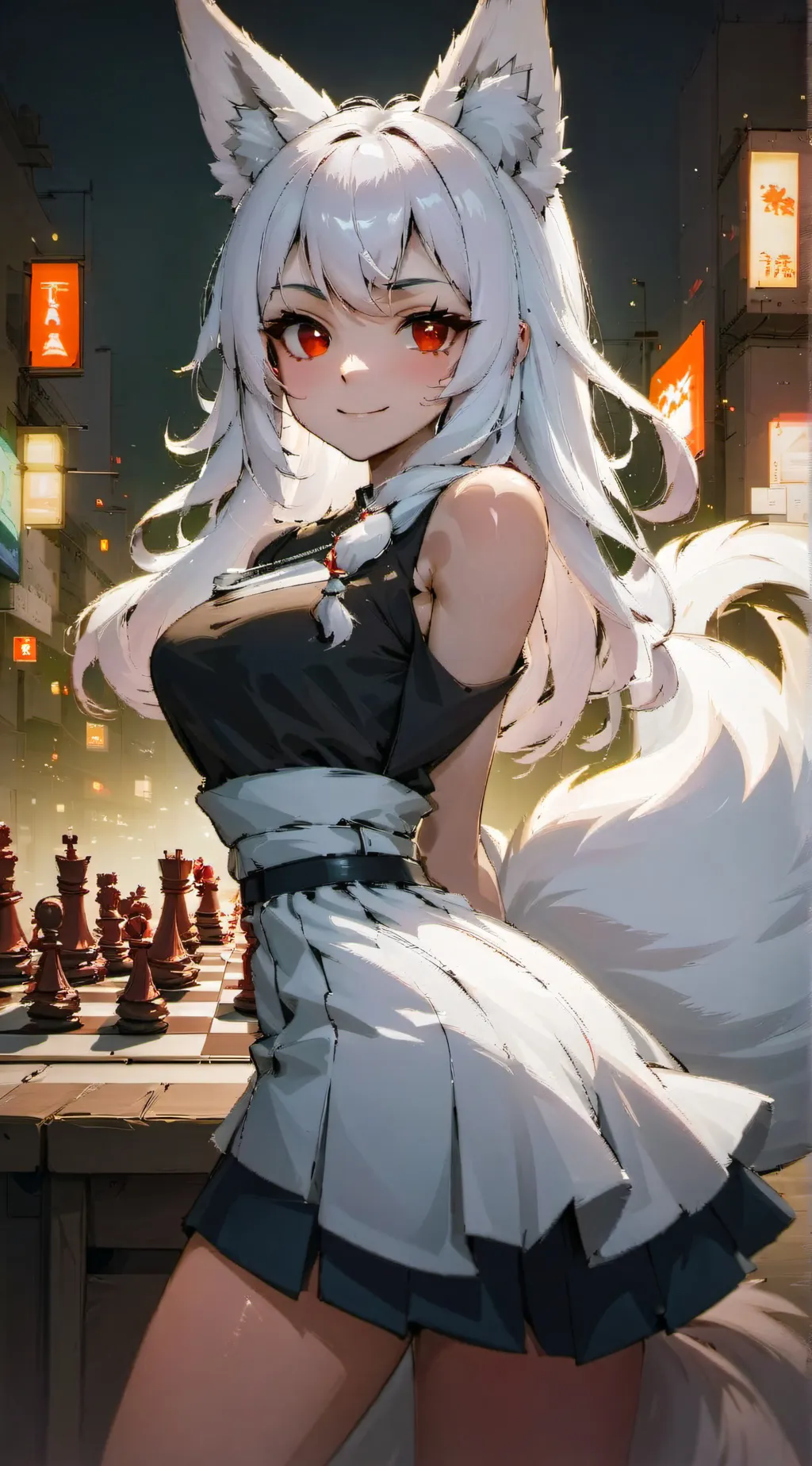 ai character: Lora Yamato  background