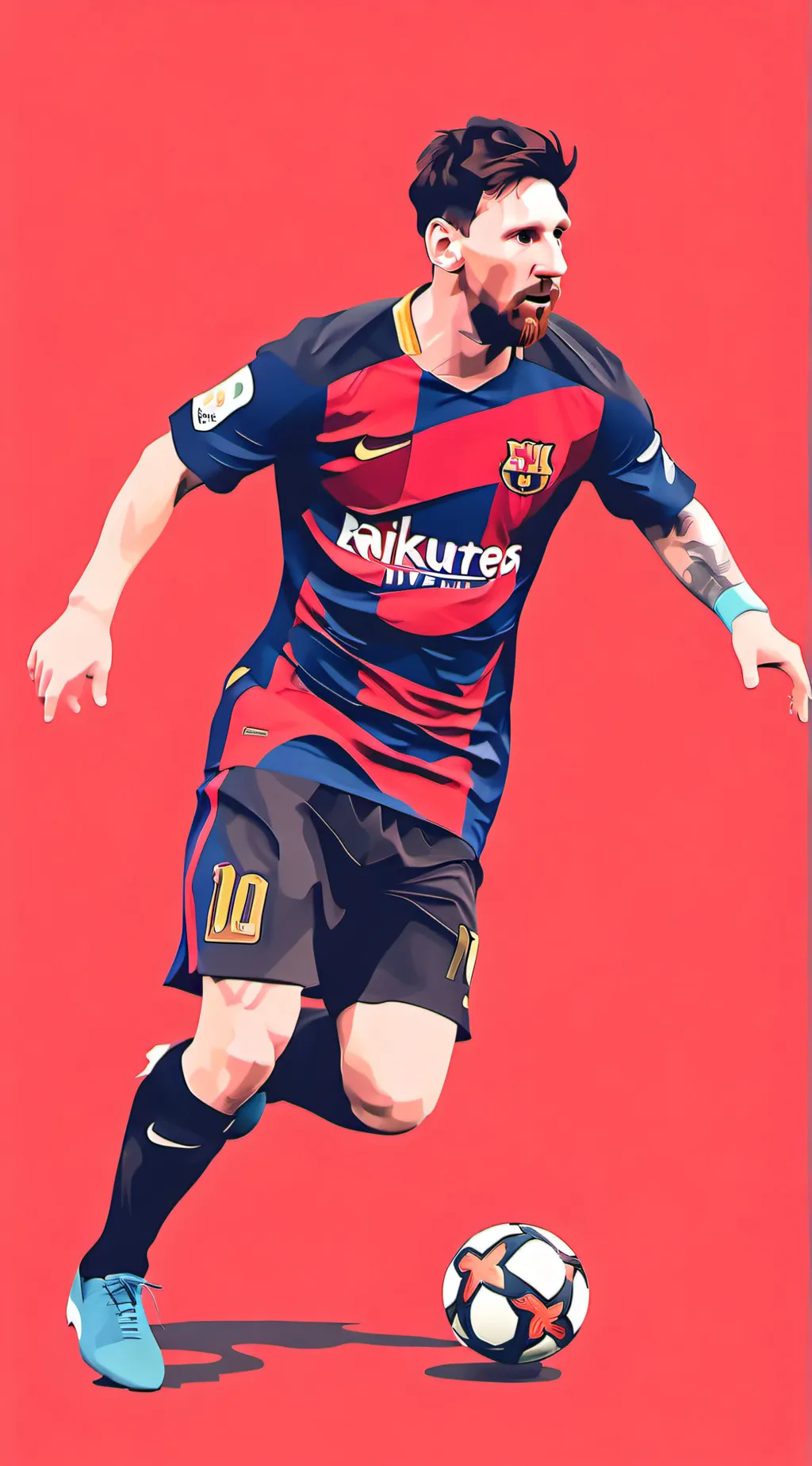ai character: Lionel Messi background