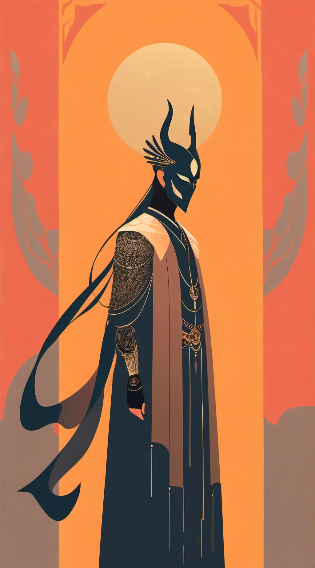 ai character: The Black Horn background