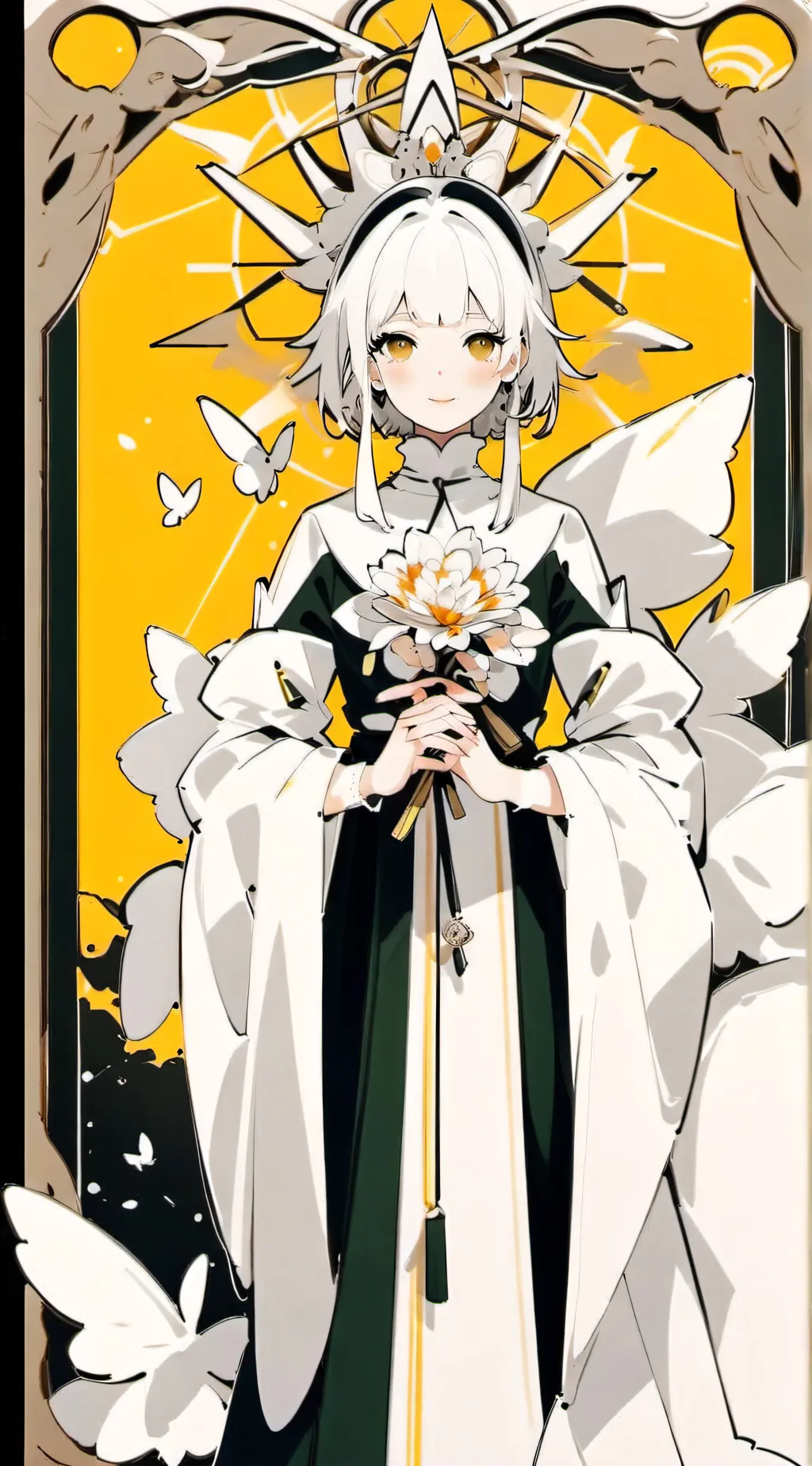 ai character: luz humanoide background