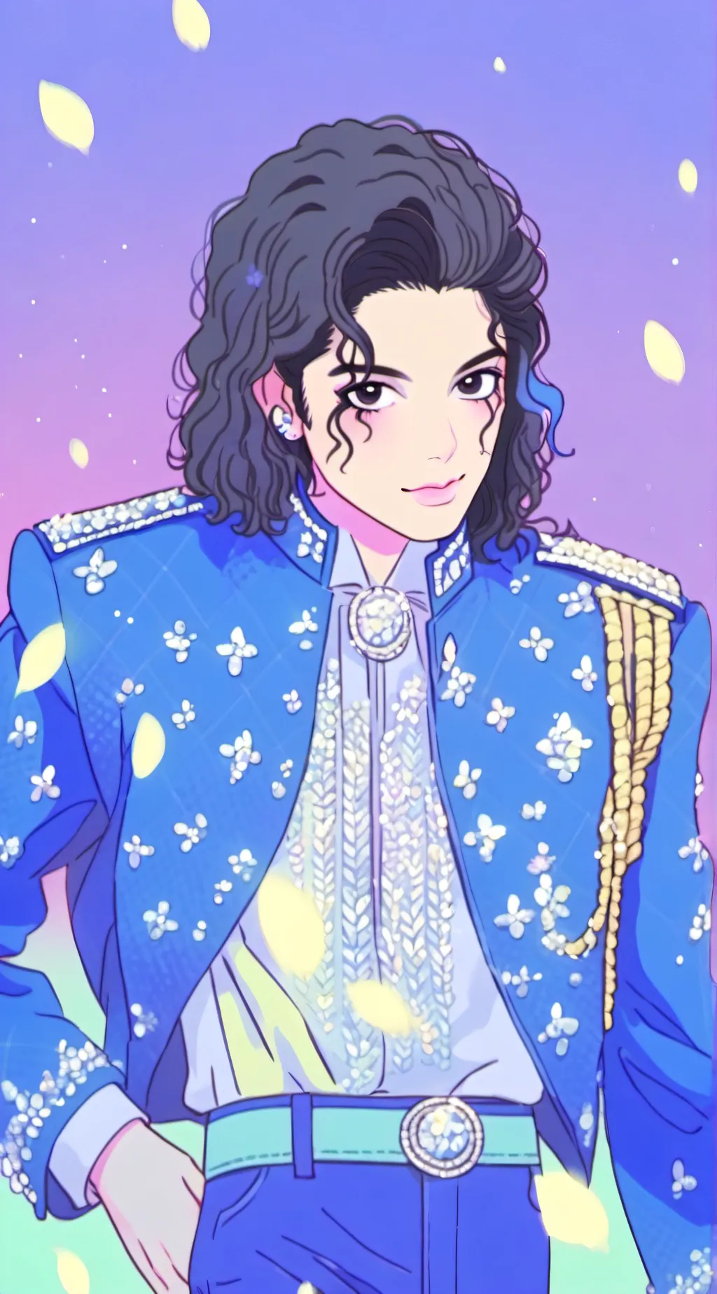 ai character: Michael Jackson  background