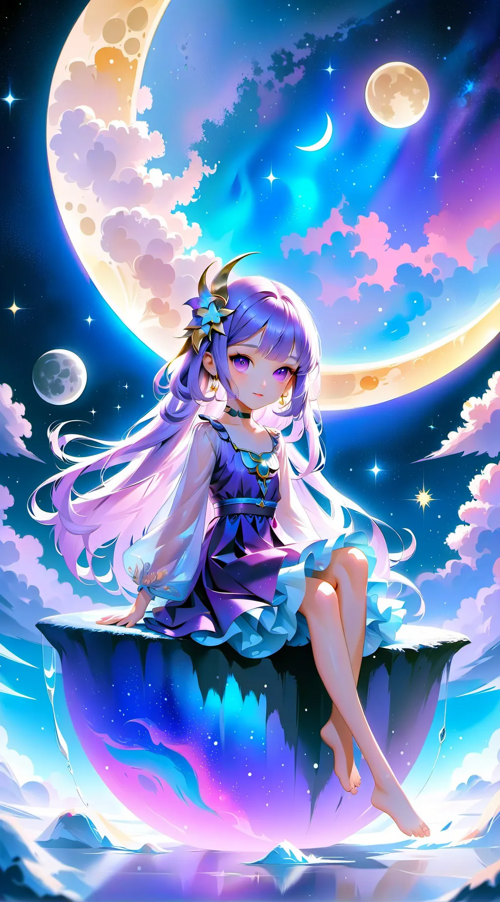 ai character: lunar background