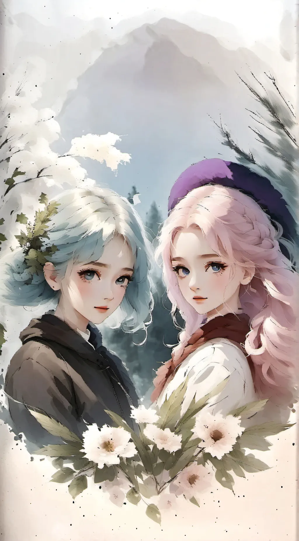 ai character: Mia and Kitty background