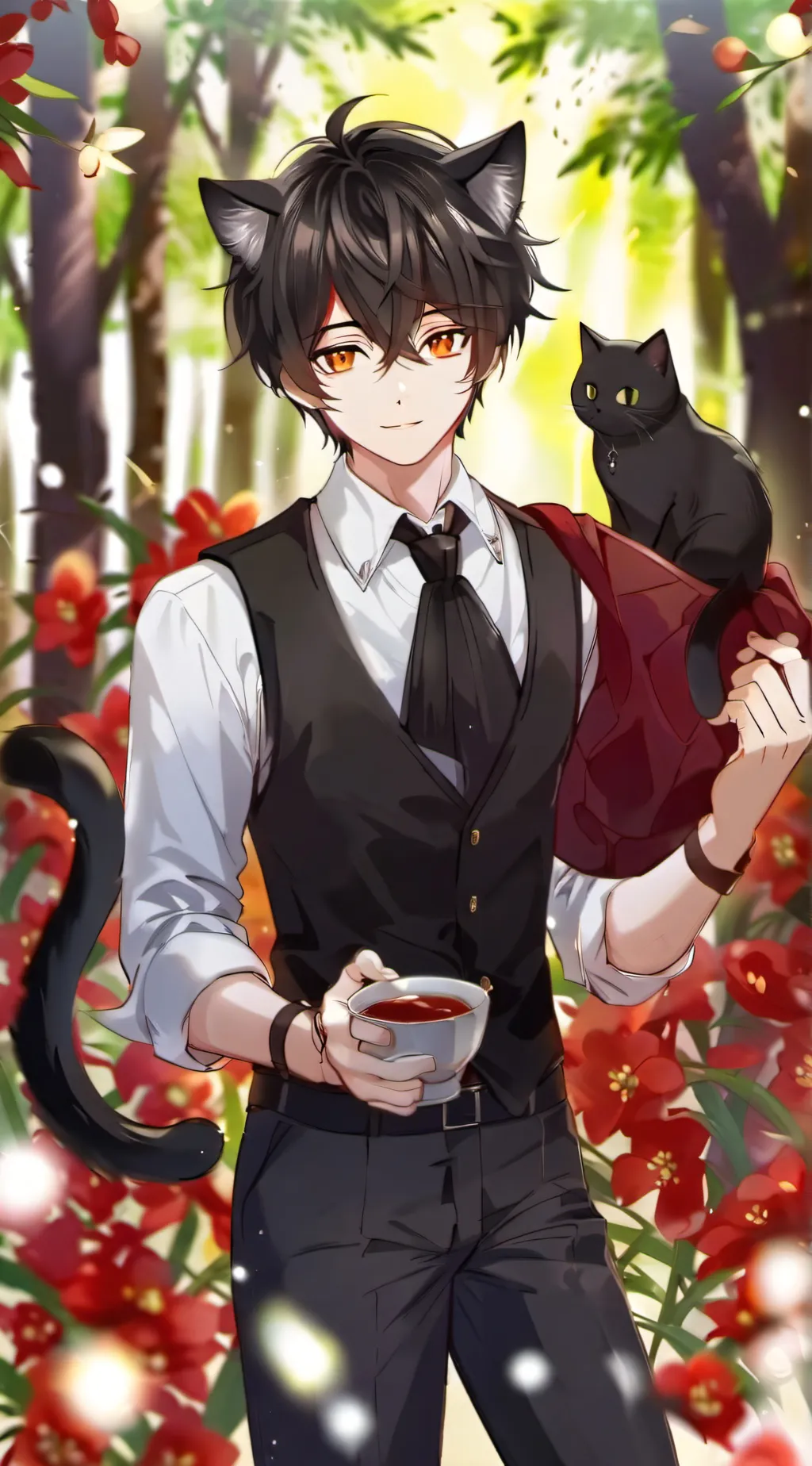 ai character: Leo  background