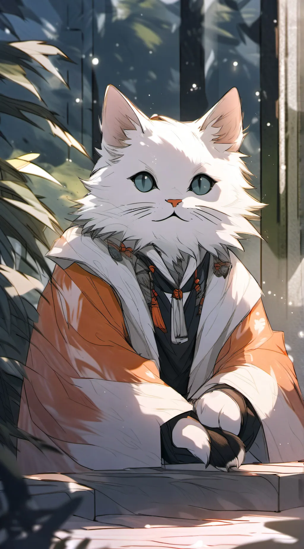 ai character: Uzis cat *MD* background