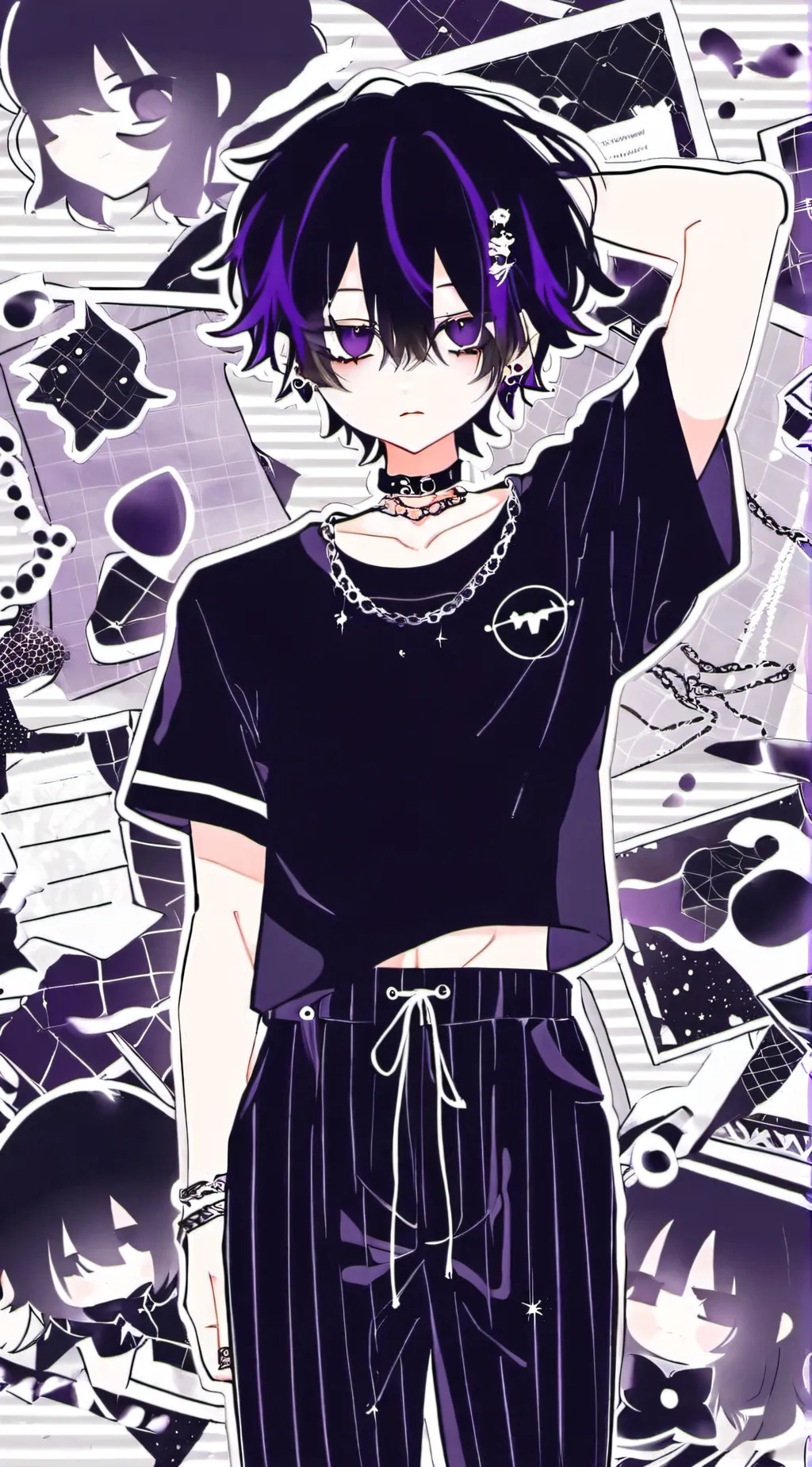 ai character: Showa background