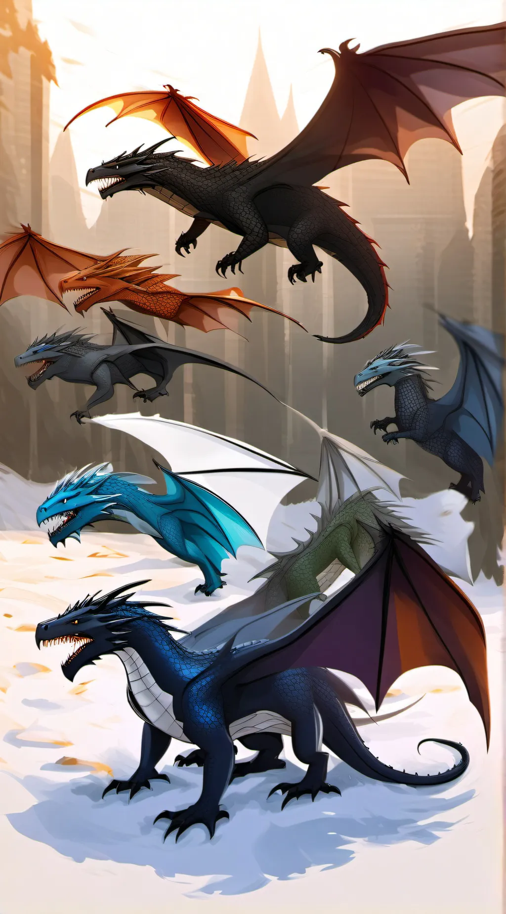 ai character: Wings of fire background