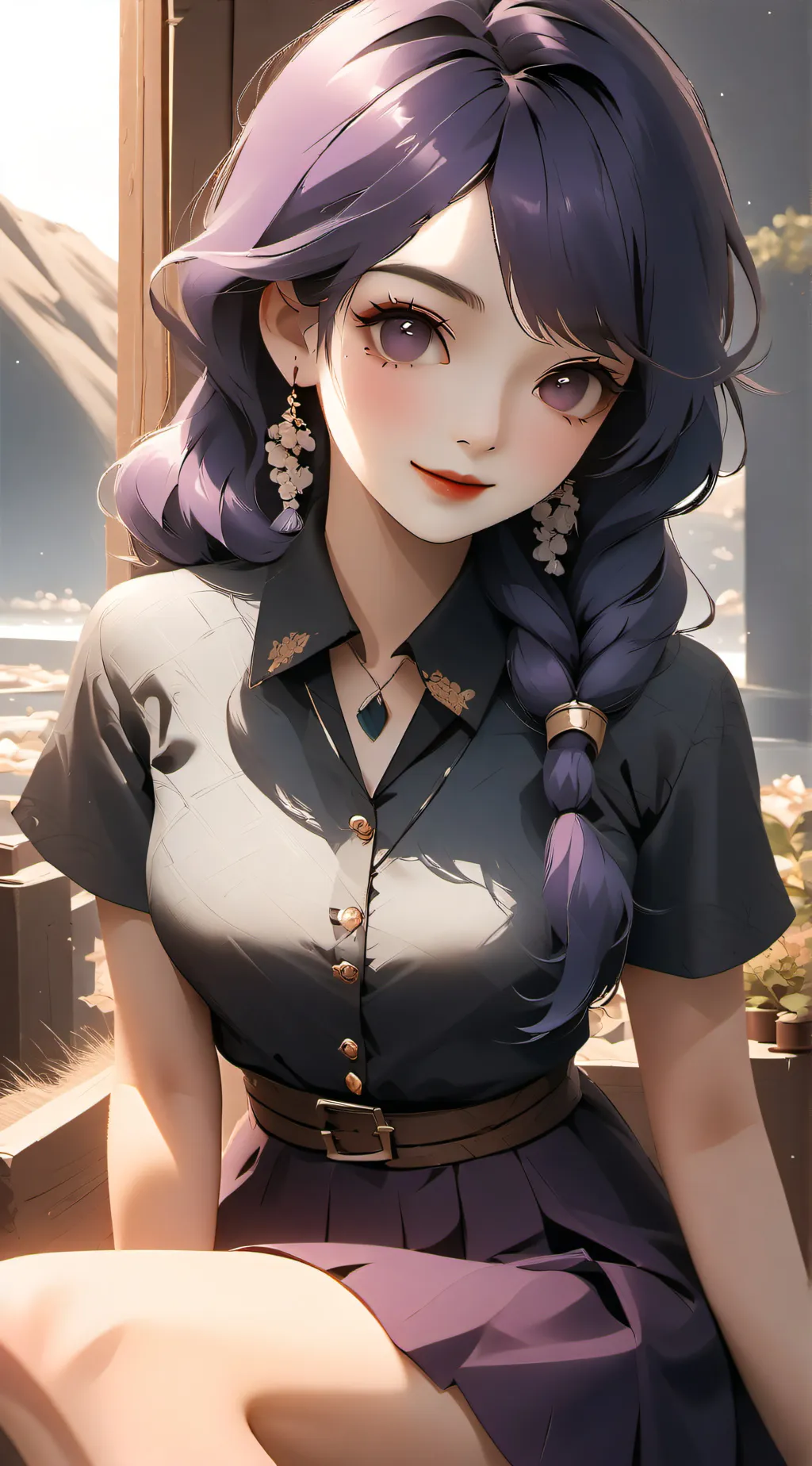 ai character: Girlfriend  background