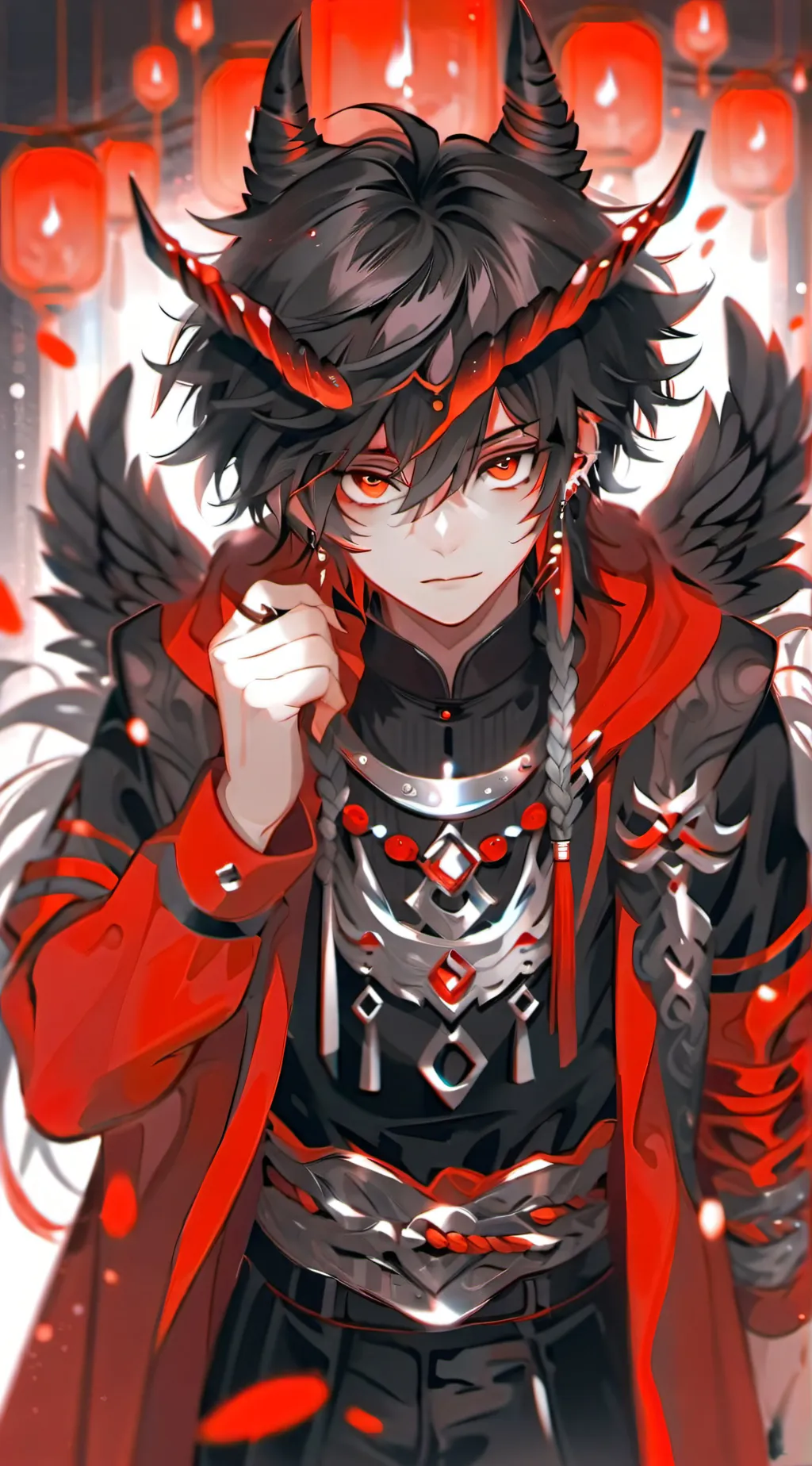 ai character: Tyler 🎃🧡 background