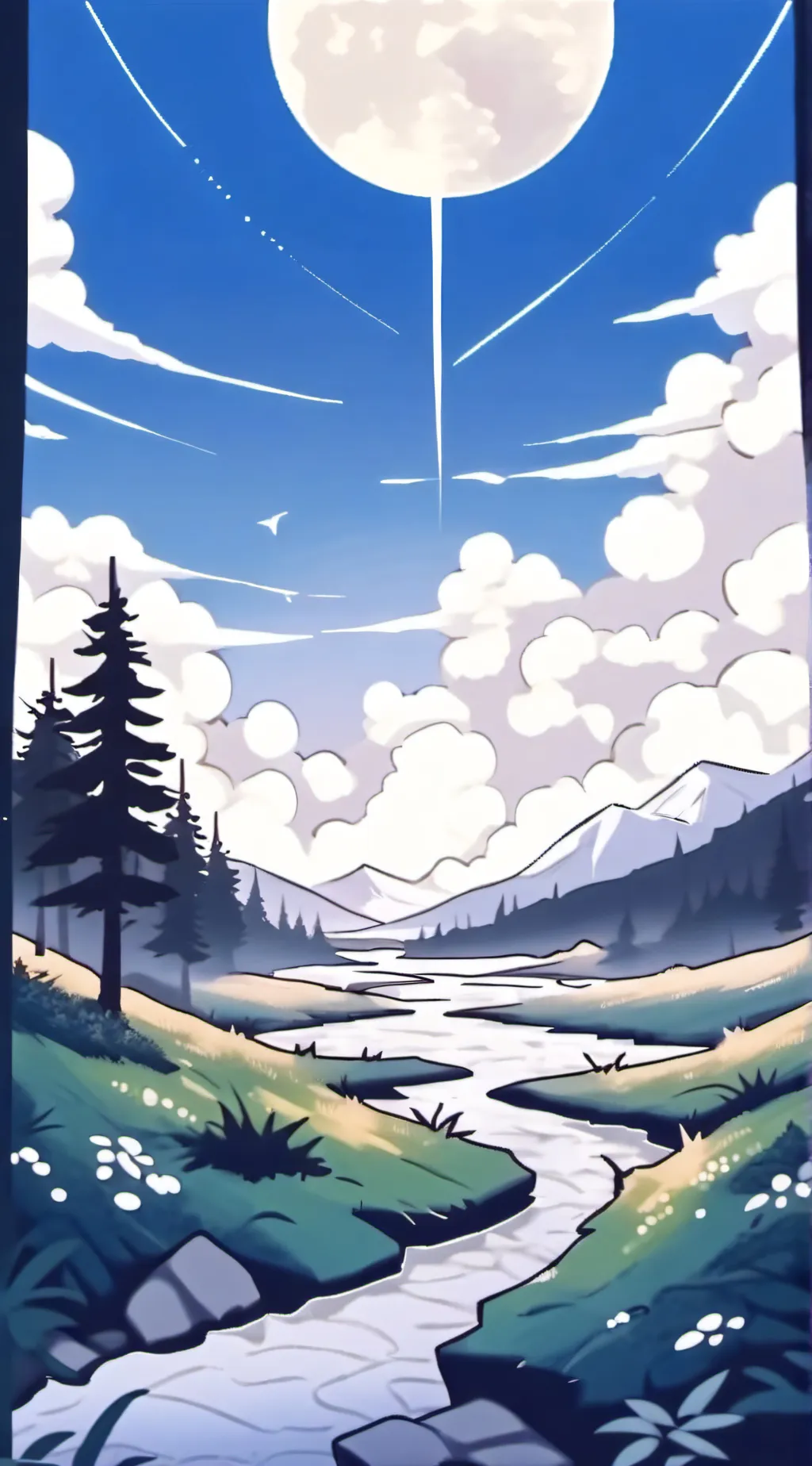 ai character: touch grass background