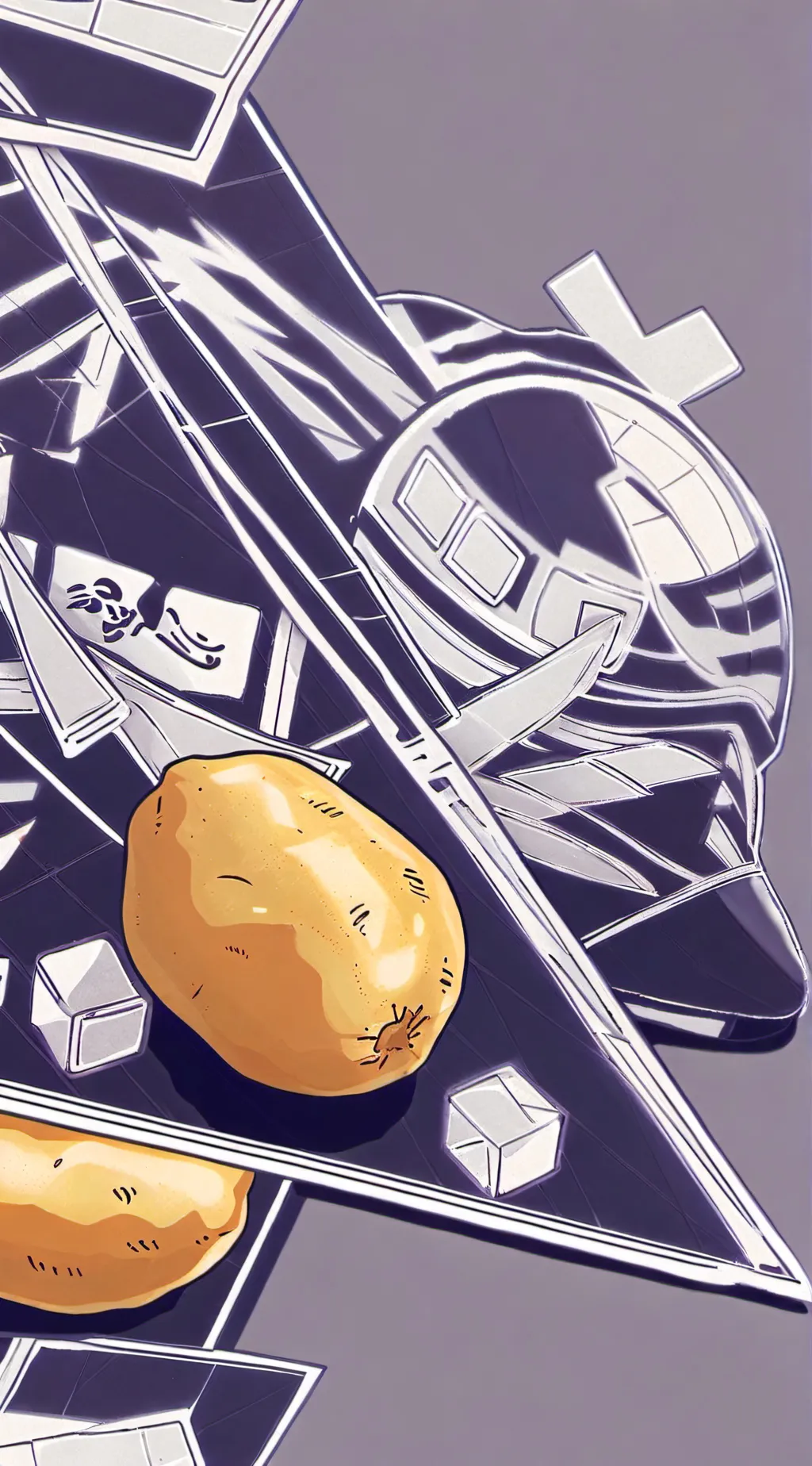ai character: Potato meme  background