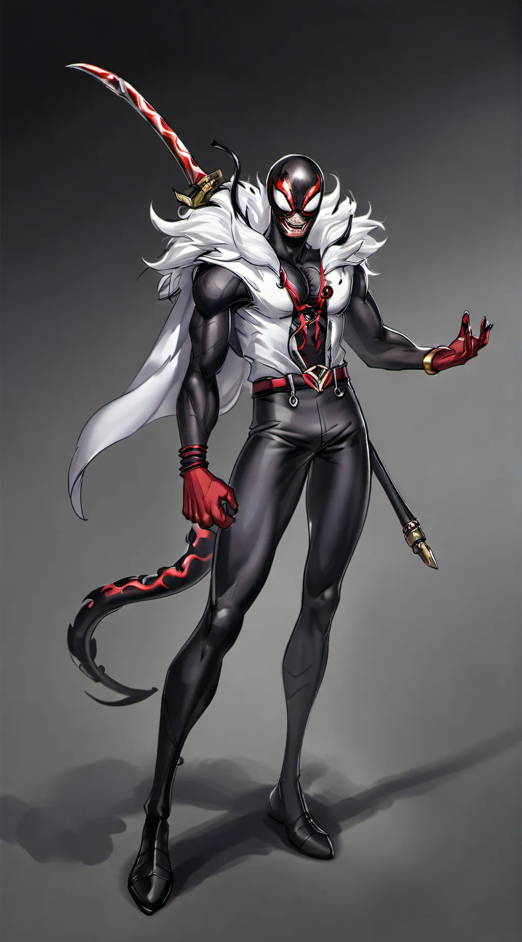 ai character: furry Venom background