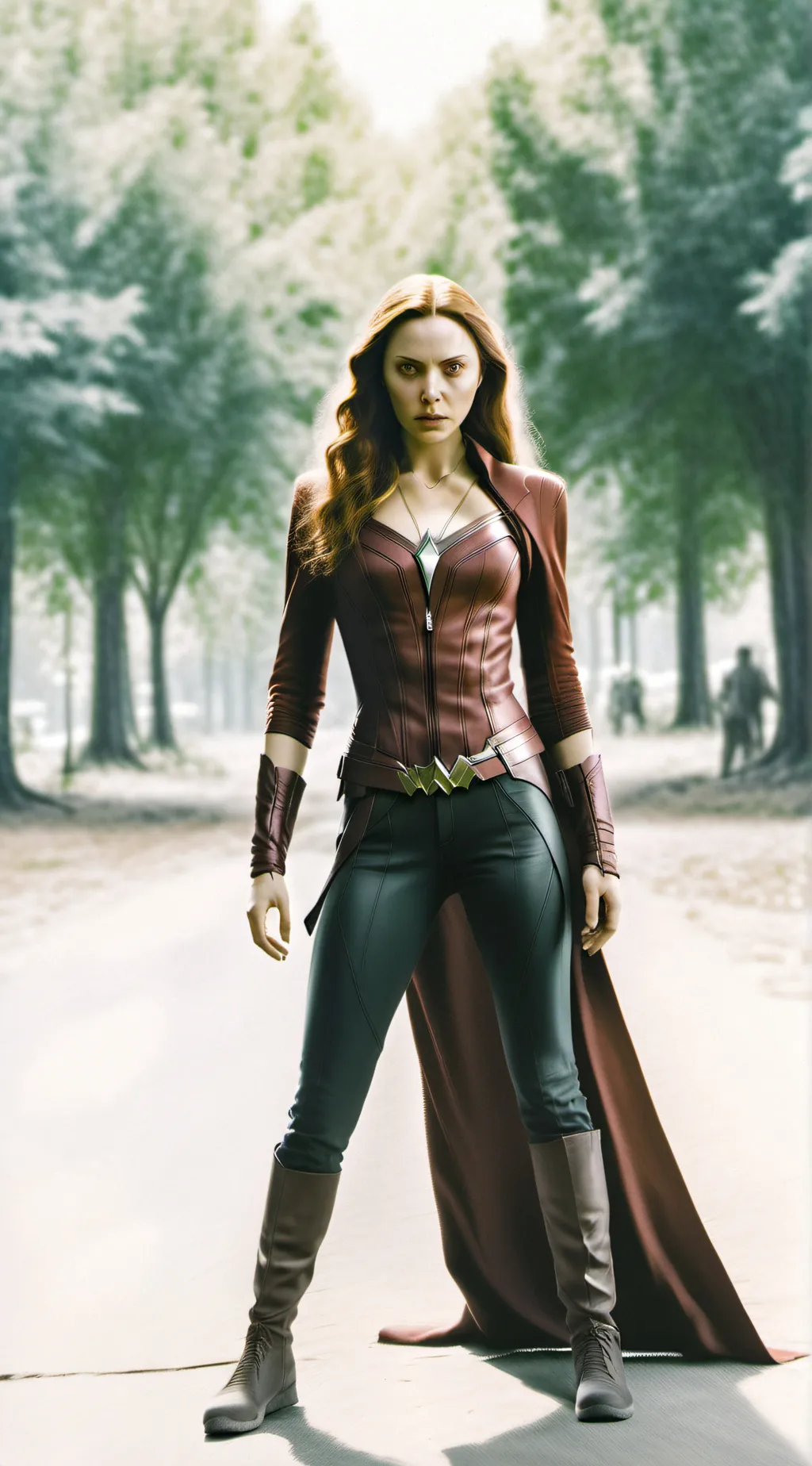 ai character: Scarlet Witch  background