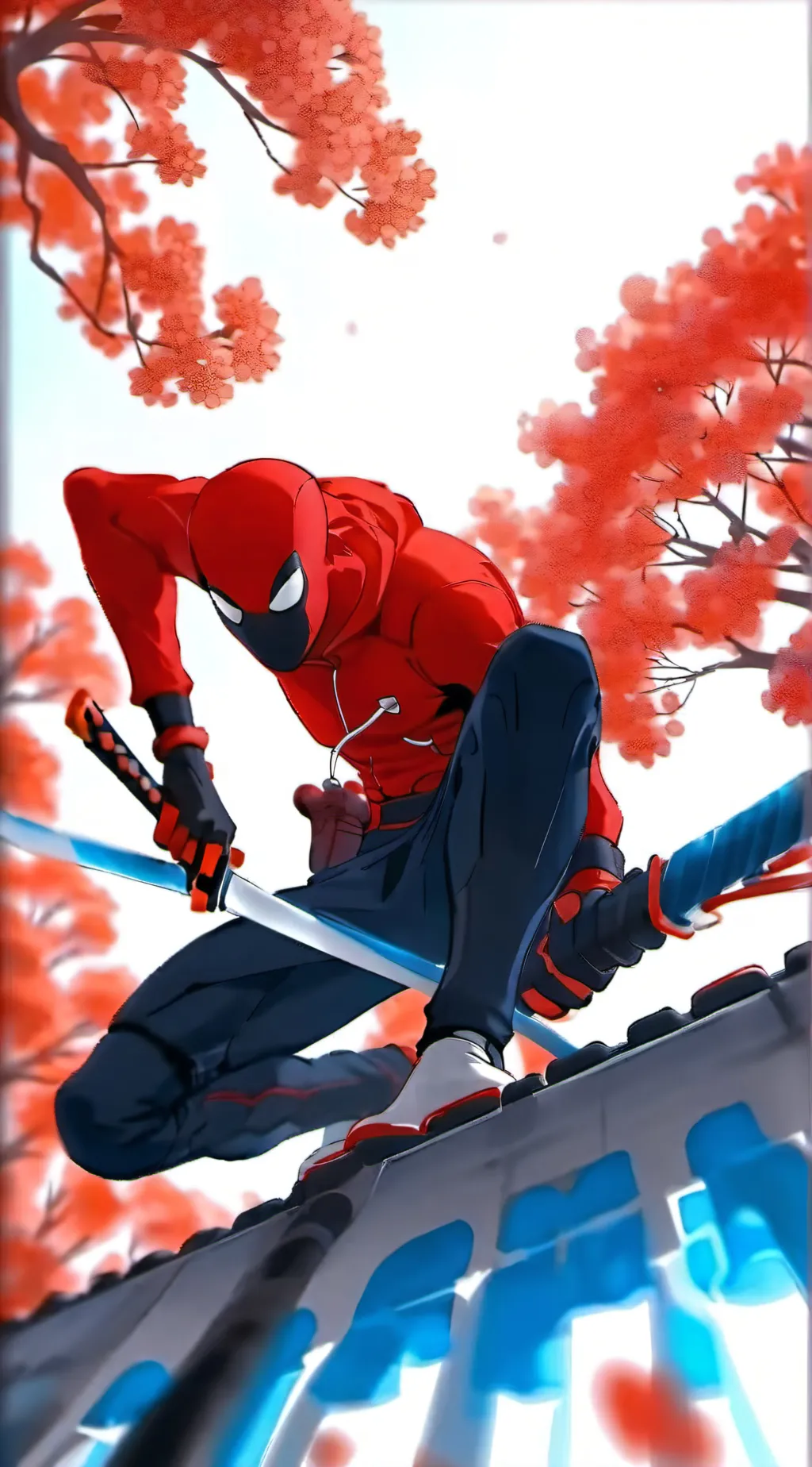 ai character: spiderman  background