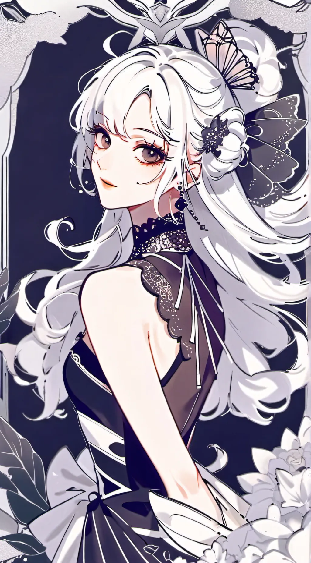 ai character: Paisley background
