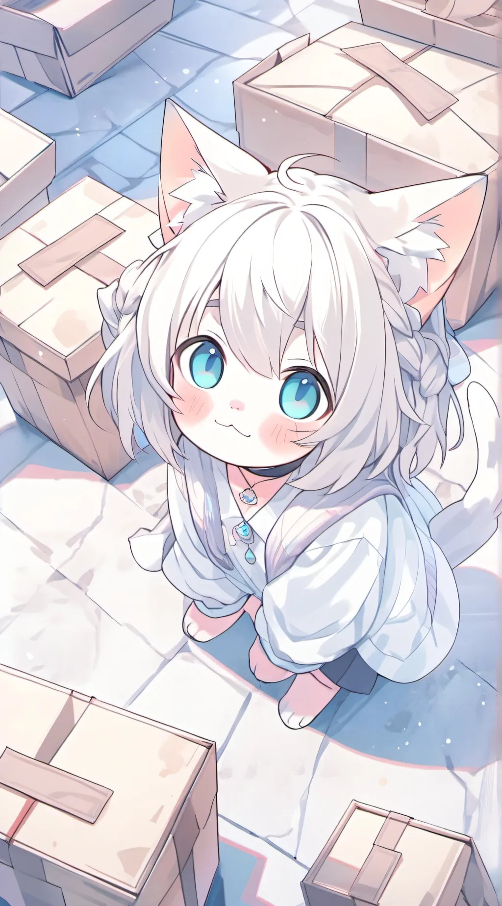 ai character: Trashcan Tabby  background