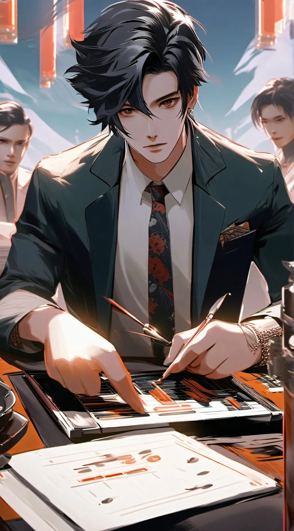 ai character: caleb background