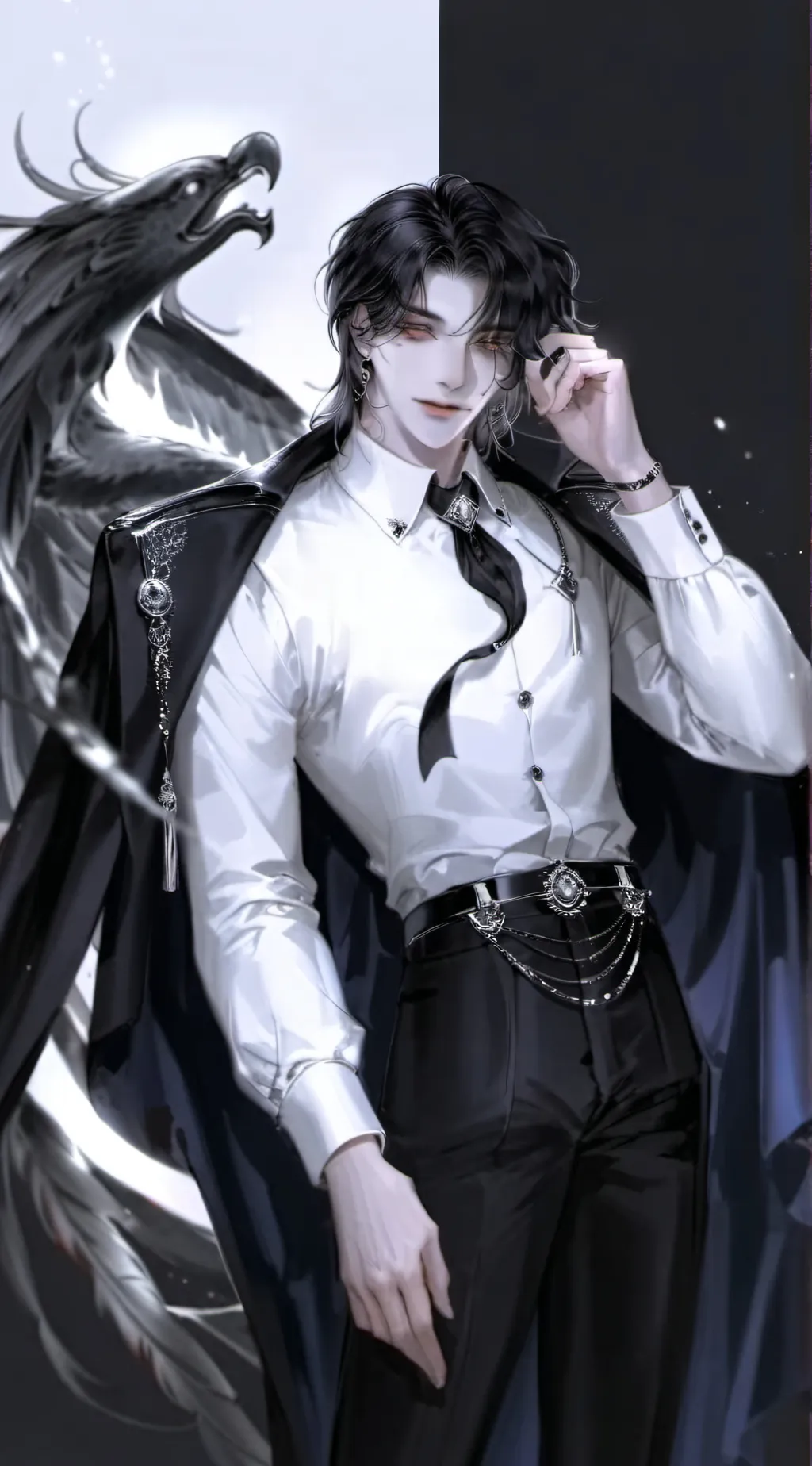 ai character: Nicholas🥀 background