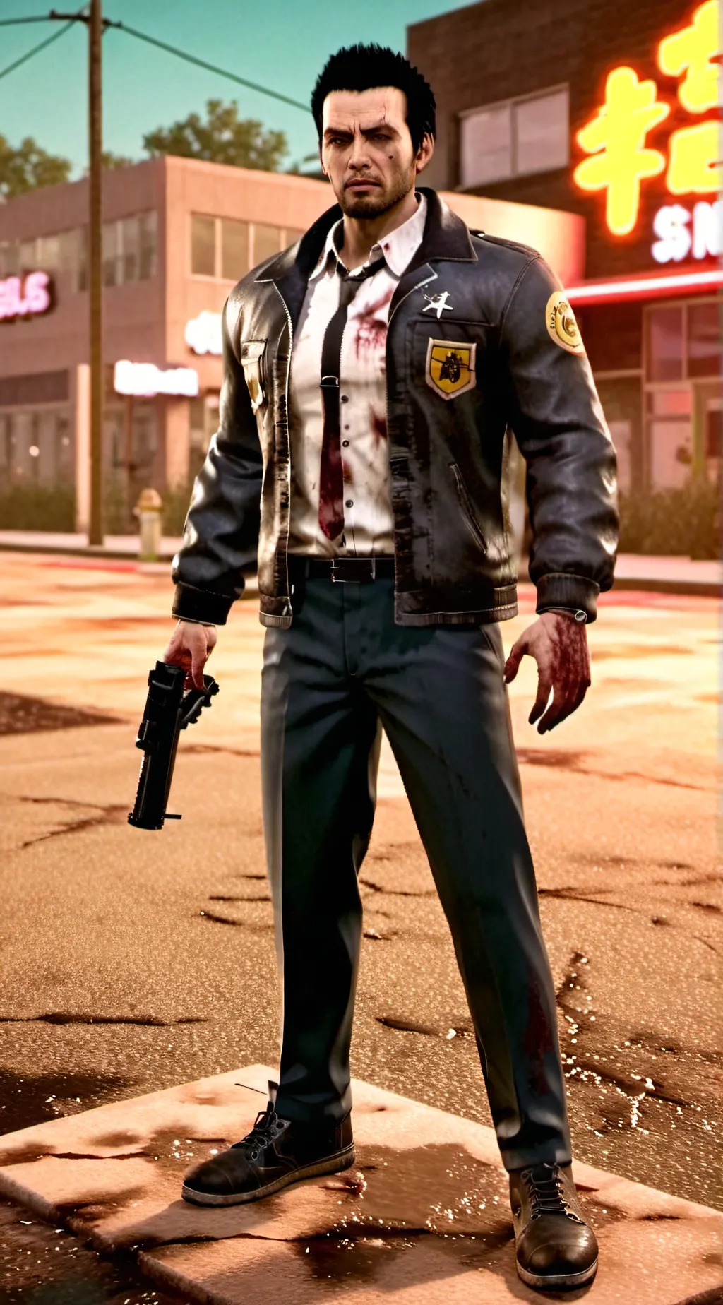 ai character: frank background