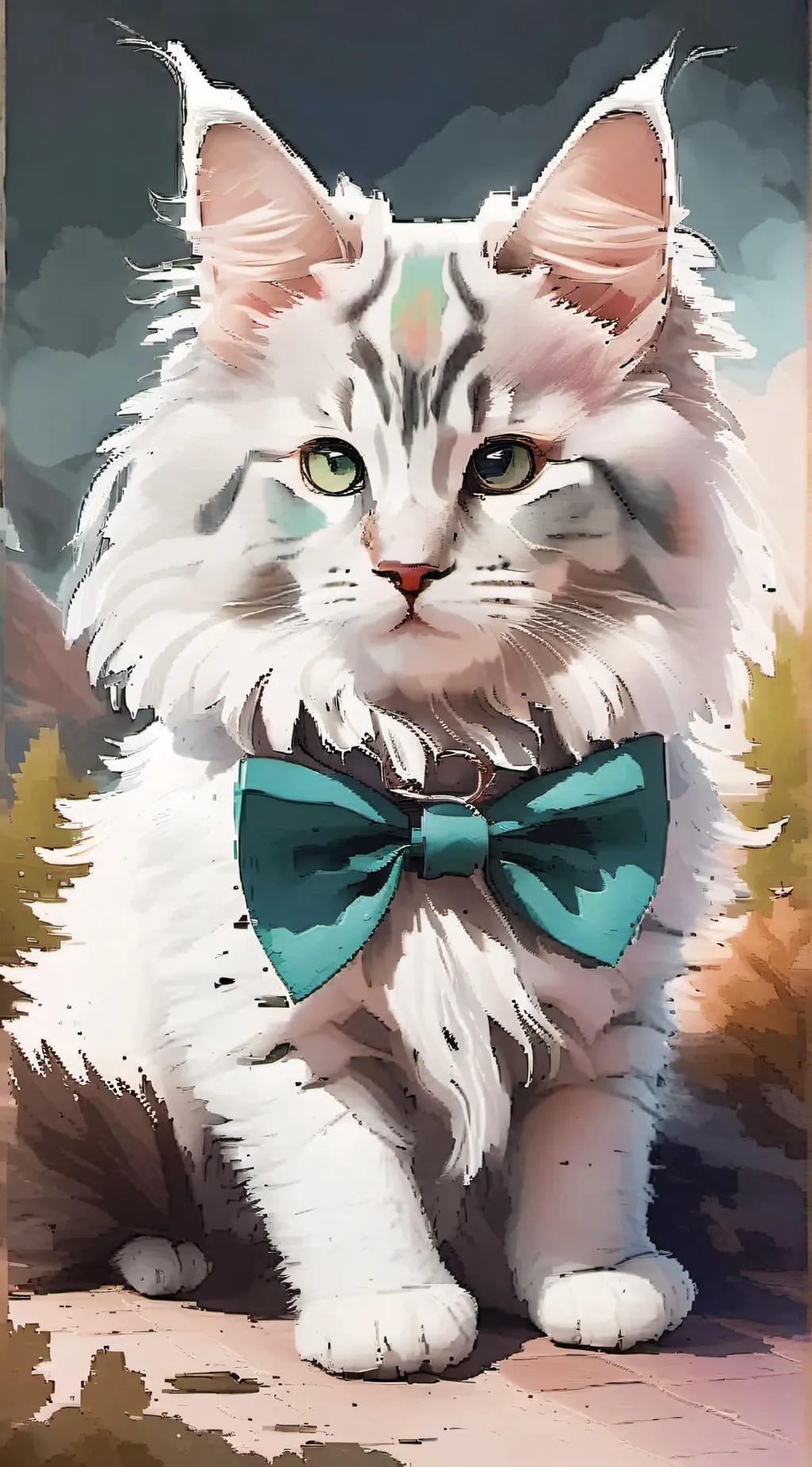 ai character: Mellow (kitty)  background