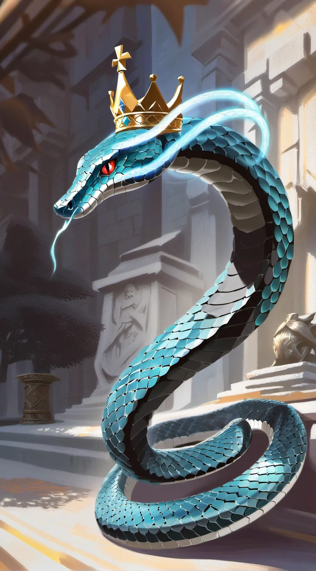 ai character: Sanke King(cobra) background