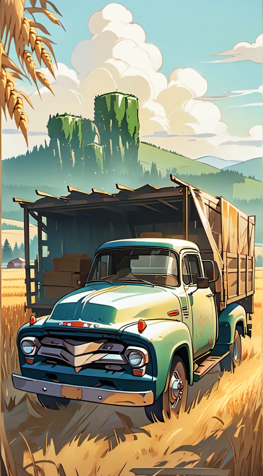 ai character: rusty Truck background