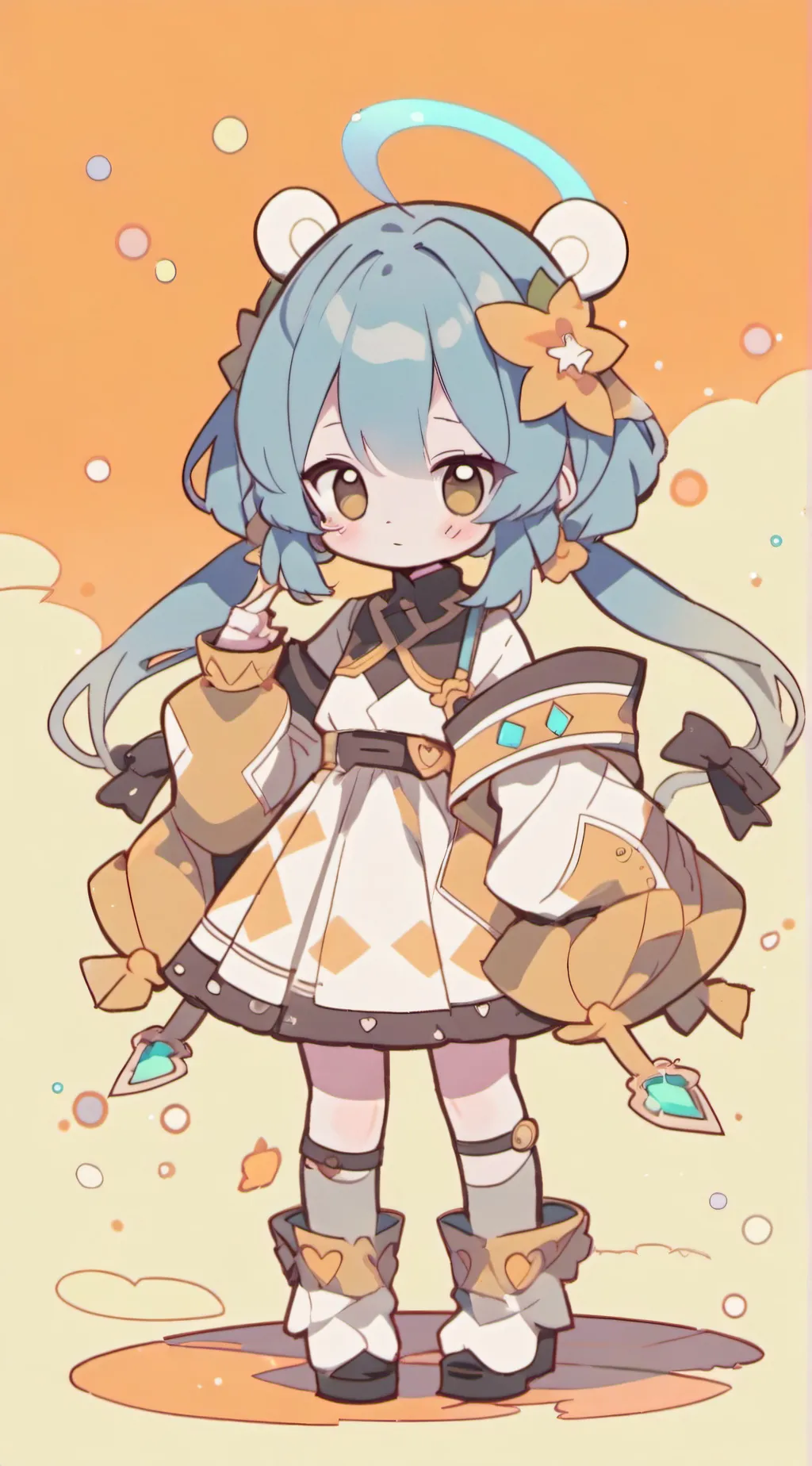 ai character:  nouvelle pilier  background