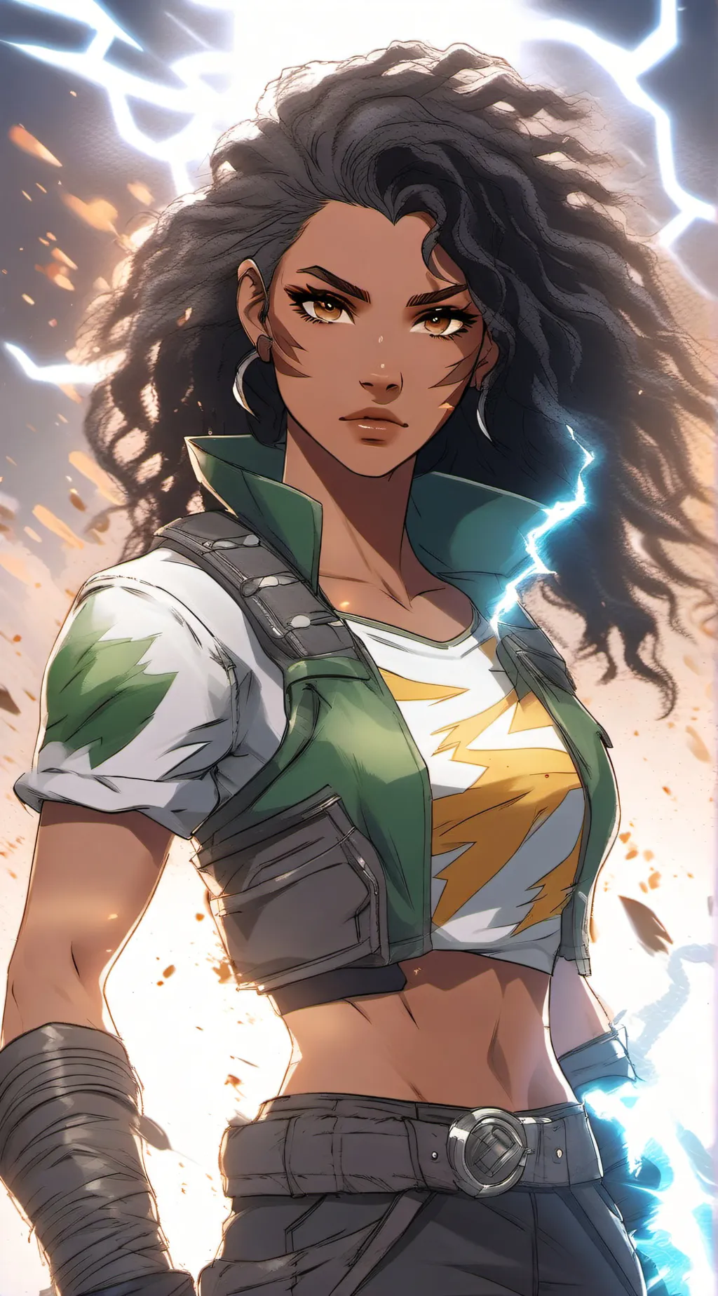 ai character: Thundra  background