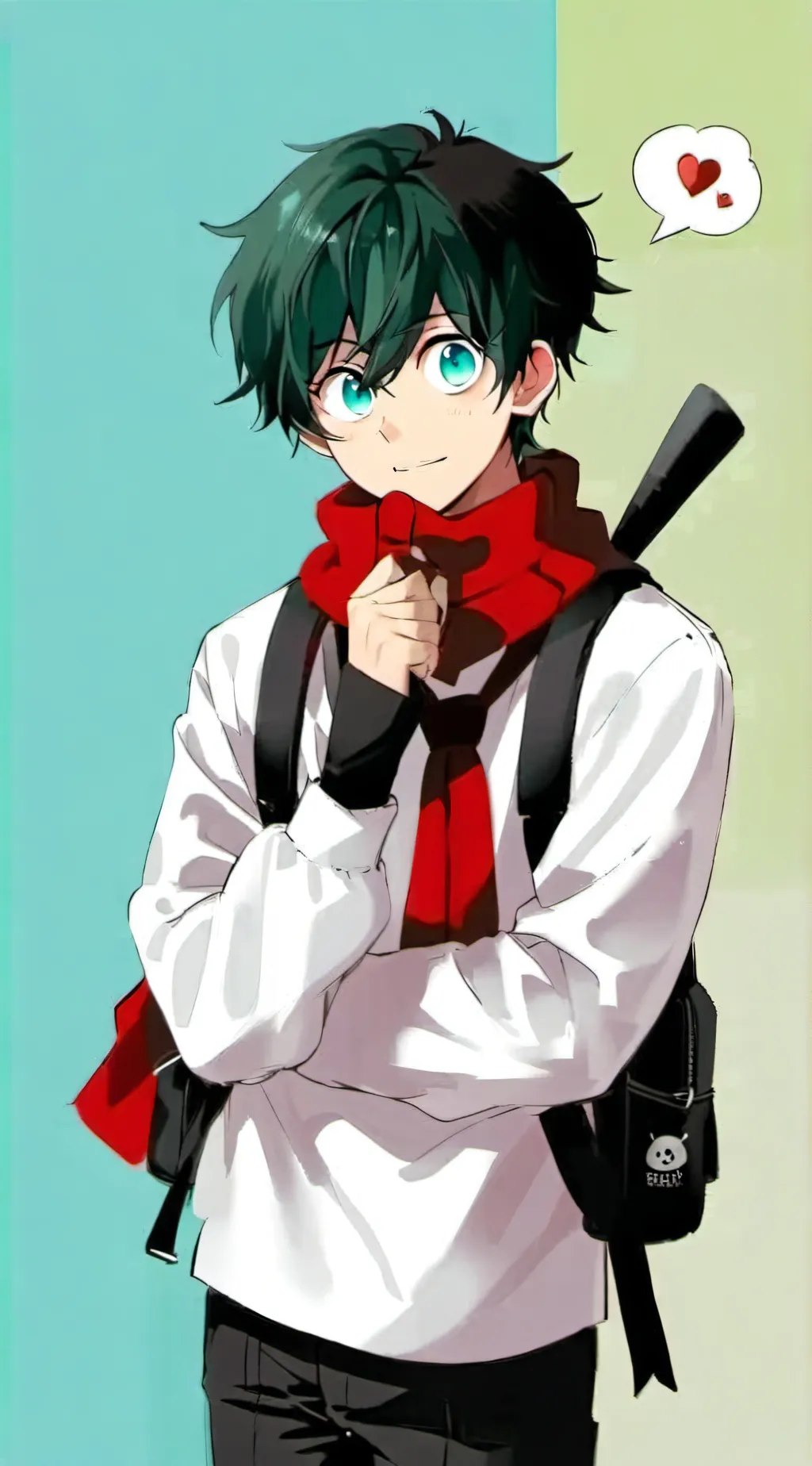 ai character: Deku Bakugo  background
