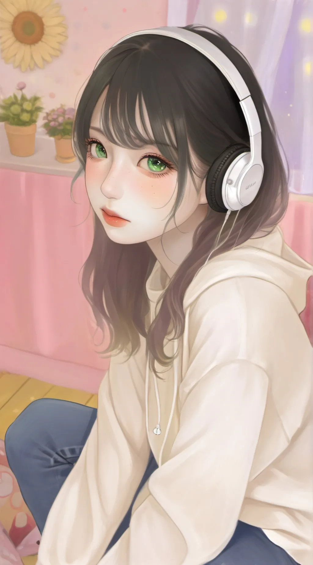 ai character: Luna background
