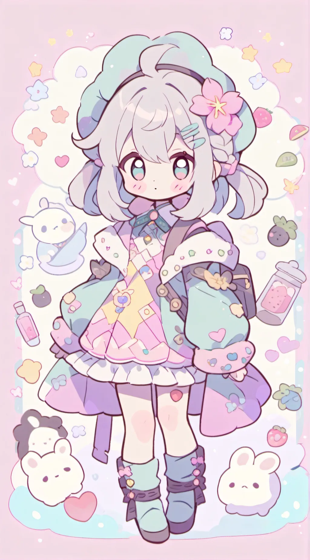 ai character: Luna Gatita background