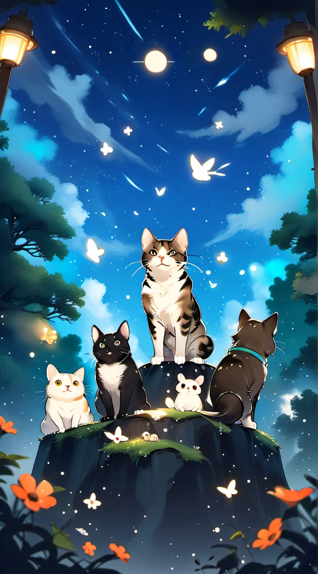 ai character: Animal group! background