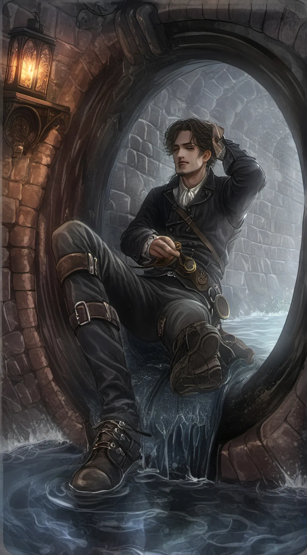 ai character: unaware drain background